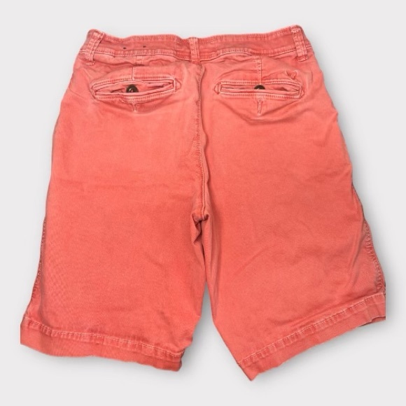 Mens American Eagle Active Flex Shorts 30 Classic Fit Coral Short Red Orange - Picture 2 of 3